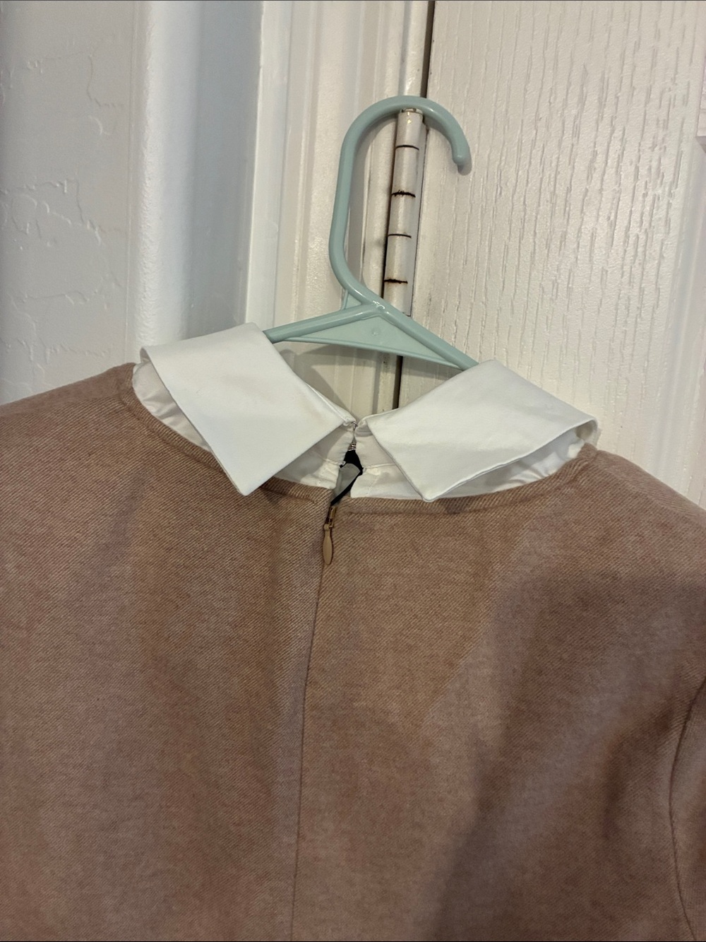 Tuckernuck Beige Long-Sleeve Dress with White Collar - Picture 6 of 8
